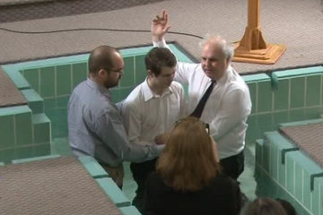 Baptism by immersion*