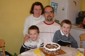 Happiness is ... a chocolate birthday cake*