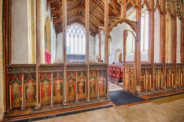 The wonderful altar screen in Cawston church*