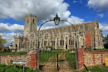 The beautiful parish church at Blythburgh.