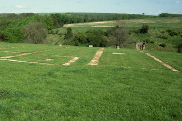 Only the foundations remain of a village wiped out by sheep