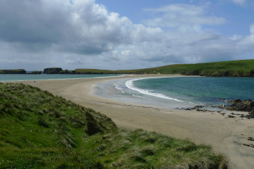 The tombolo and St Ninian's island*