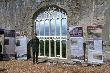 Mark stands proudly in the partially restored castle*