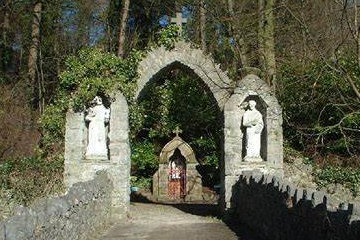 The entrance to Pantasaph's Stations of the Cross*