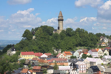 Stramberk castle's towering position helped it survive a Turkish siege*