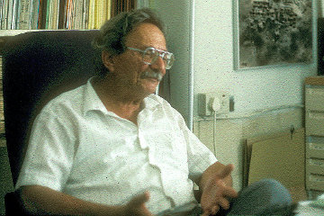 Dr Rudolph Cohen in his office in the Rockerfeller Museum*