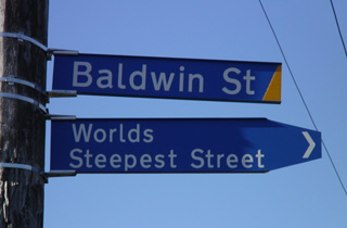 It really is the world's steepest street - eat  your heart out, Texas!